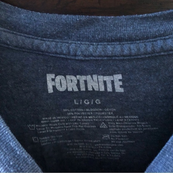 Fortnite blue short sleeve graphic tee in size L - Picture 4 of 4